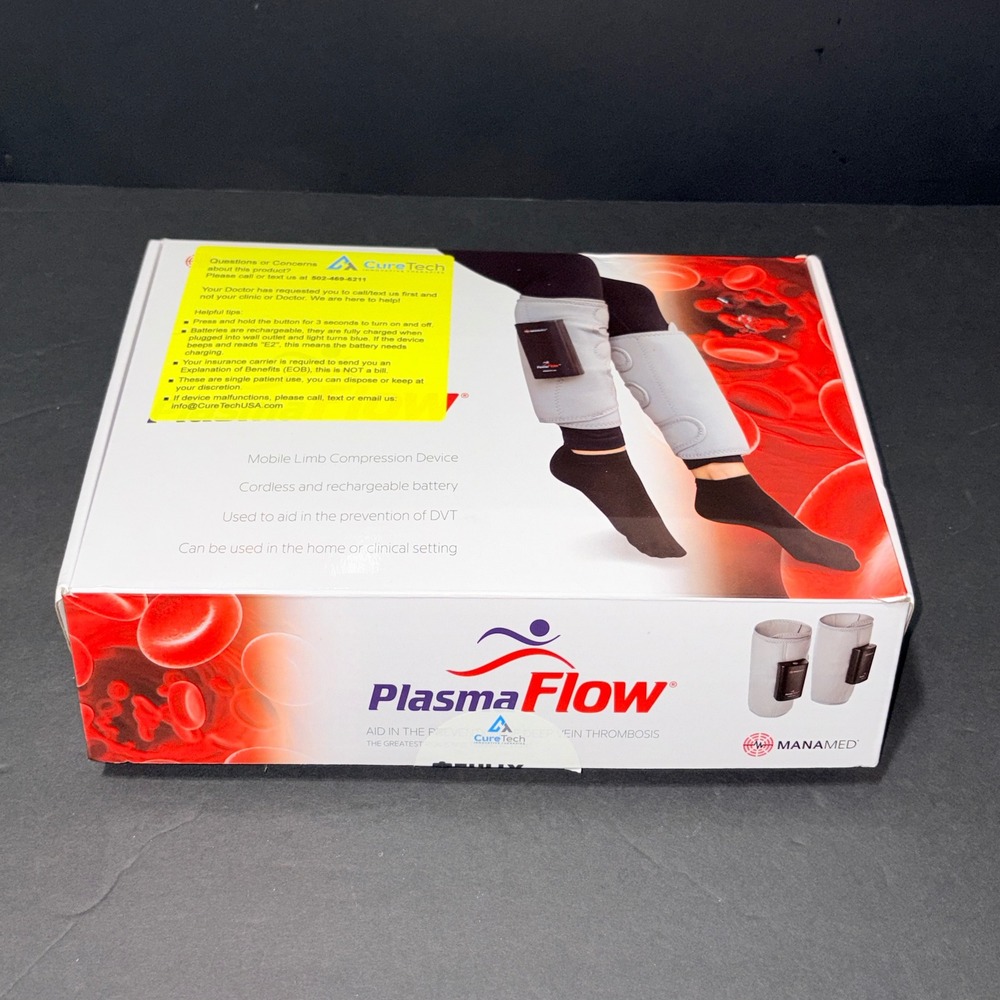PlasmaFlow Mobile Limb Compression Device DVT Prevention System Complete Set